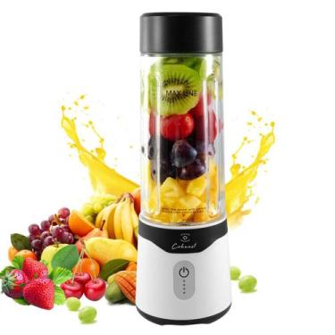 Imagem de Liquidificador portátil COKUNST 530ml com 6 lâminas USB recarregável