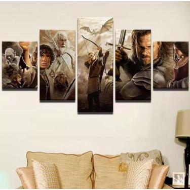 Imagem de Kit Quadros Decoração O Senhor Dos Aneis" - iron tech