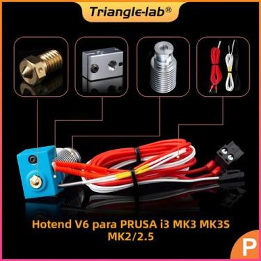 Imagem de Unidade Hotend V6 Pré-Montada Para Impressora 3D PRUSA I3 MK3 MK3S MK2