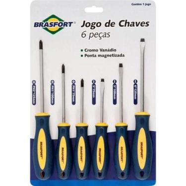 Imagem de Jogo De Chaves De Fenda-philips Com 6 Peças Brasfort