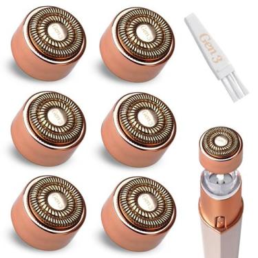 Imagem de Cabeças de reposição FRASAM Facial Rose Gold Gen 3 x6 Flawless