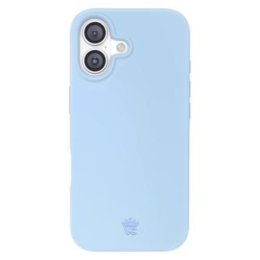 Imagem de VELVET CAVIAR Capa para iPhone 17 | Compatível com MagSafe | Testado contra quedas de 3 metros | Acabamento acetinado suave | Algodão Azul Doce