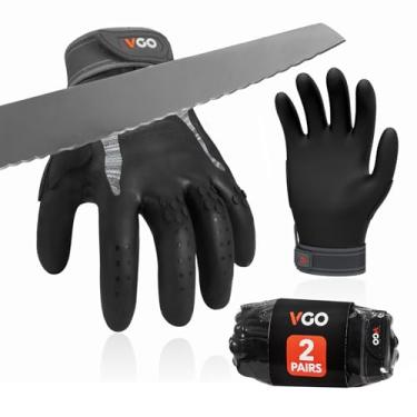 Imagem de Vgo... Luvas utilitárias sem costura NGG X1, luvas de trabalho de segurança resistentes ao corte, forro anti-corte HPPE, nível EN388 C, nível ANSI A3, luvas antiderrapantes para mecânico de palma (GG