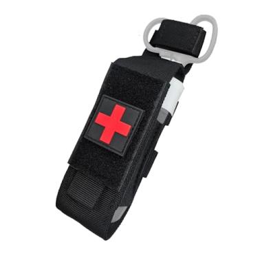 Imagem de BESWON Bolsa para torniquete tático TQ, coldre de torniquete Molle, bolsa de tesouras médicas para cinto de serviço, bolsa organizadora pequena para uso ao ar livre