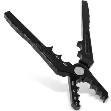 Imagem de Tubo de cobre manual, alicate reparador de tubo plano, alicate de reparo de tubo de cobre de 6 furos, alicate de ferramenta de refrigeração diâmetro 1/10.2 cm, 3/20.3 cm, 1/5.1 cm, 5/20.3 cm, 3/10.2