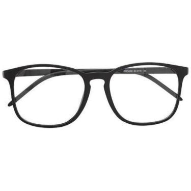 Imagem de Armação Óculos Grau Quadrada Masculino Sydney Preto