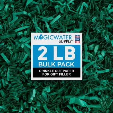 Imagem de Papel enrugado para cestas de presentes MagicWater 1 kg Forest Green -