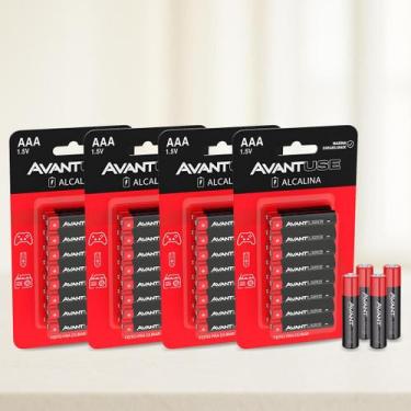 Imagem de Kit 64 Pilhas Alcalina Palito AAA 1.5v Cod: 408030032-4 Avant Use