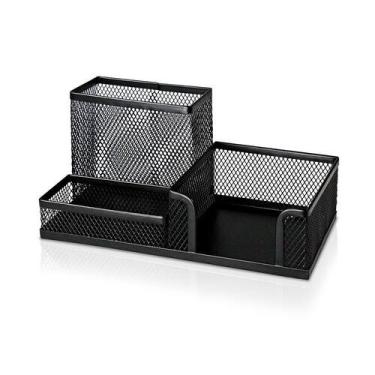 Imagem de Organizador de mesa aramado preto - ei043 - MULTILASER
