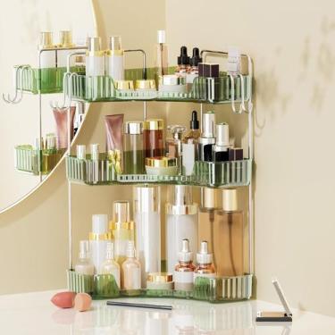Imagem de Organizador de maquiagem Kinkota 3-Tier Corner Bathroom Green