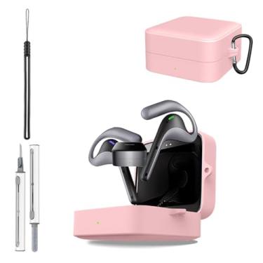 Imagem de Capa para Timekettle W4 Pro, capa protetora de silicone para fones de ouvido Timekettle W4 Pro, capa de corpo inteiro à prova de choque com proteção contra arranhões, com chaveiro, cordão e kit de