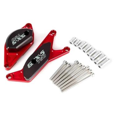 Imagem de BYYINGSUS Protetor deslizante de quadro de colisão do motor compatível com S&uzuki GSX-S750 GSXS750 GSX-S 750 GSX S750 (vermelho)