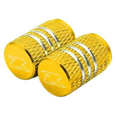 Imagem de Compatível com GSXR 600 750 1000 GSX-R 600 750 1000 125 150 1998-2023 Tampas de válvula de pneu de roda de alumínio CNC para motocicleta (S dourado)