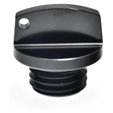 Imagem de Acessórios de motocicleta CNC M20 x 2,5 plugue de tampa de enchimento de óleo compatível com CBR 250RR 1000RR YZ250F YZ450F (preto)