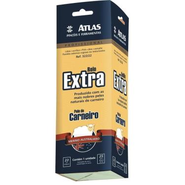 Imagem de Rolo Pele Extra 25mm X 23cm - 322-22 - Pinceis Atlas Rolo Pele Extra 25mm X 23cm Atlas 322-22