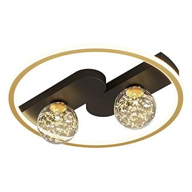 Imagem de Lustre LED Luzes de teto Luminárias reguláveis Montagem embutida no teto com controle remoto Iluminação de teto, lustre de design redondo moderno compatível com sala de jantar de quarto R
