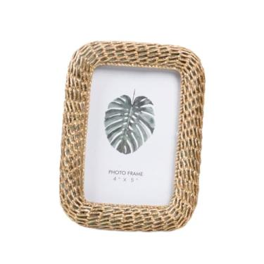 Imagem de IEUDNS Porta-retratos para exposição de fotos, porta-retratos de mesa para entrada, prateleira para sala de estar, Pequeno Retângulo