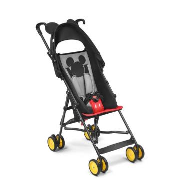 Imagem de Carrinho Bebê Mickey Passeio Dobrável Guarda Chuva