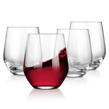 Imagem de Royalrose Conjunto de 4 taças de vinho tinto vintage premium Delight para vinho, coquetéis, água com gás, utensílios elegantes para entretenimento ou uso diário (taças de vinho sem haste)