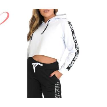 Imagem de Cropped de Moletom Daki Dali, Branco, G