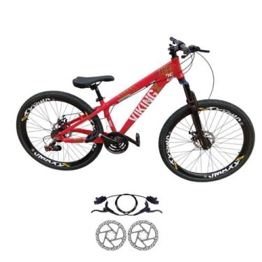 Imagem de Bicicleta Aro 26 Vikingx Tuff 25 Aluminio 21 Velocidades Freio Hidraul