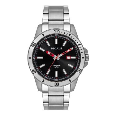 Imagem de Relógio Seculus Masculino Ref:44204g0svna1 Casual Prateado