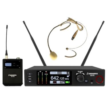 Imagem de Microfone Sem Fio Profissional de Cabeça UHF SD-70 B - Soundrix