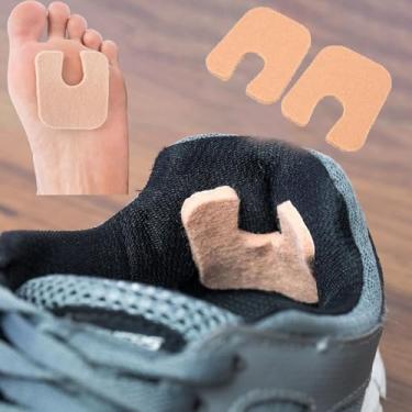 Imagem de Almofadas para calos de feltro em forma de U - Almofadas de milho para a parte inferior do pé, alívio da dor, bolhas - Almofadas Pedi autoadesivas - Almofada de ferradura protege os calos de fricção