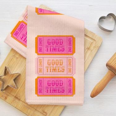 Imagem de Good Time Ticket Toalhas de cozinha, toalhas de mão de microfibra macias e absorventes para banheiro, toalha de mão para cozinha, banheiro, casa de fazenda, presentes de inauguração de casa para