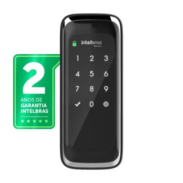 Imagem de Fechadura Smart de Sobrepor Compatível com Alexa IFR 1001 Preto Intelbras
