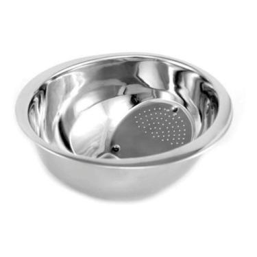 Imagem de Escorredor de Arroz Alimentos 26cm Aço Inox Prático, Durável e Higiêni