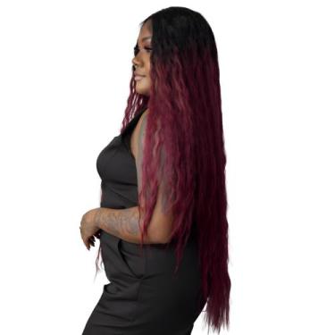 Imagem de Front Lace Peruca Cacheada Frisada Comprida 1 Metro + Cap - bbless, 1b