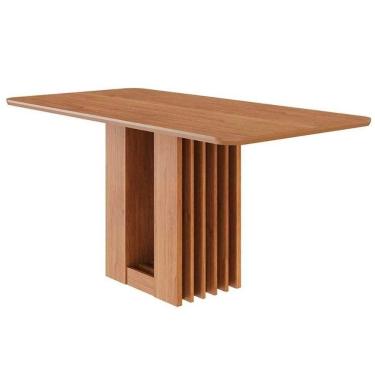 Imagem de Mesa Multiuso Cozinha Ariela C- Tampo Madeirado 160x80cm Cinamomo - Cimol