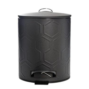 Imagem de Lixeira Cesto Lixo Hexagon Inox Com pedal Para Banheiro 5 Litros - Win
