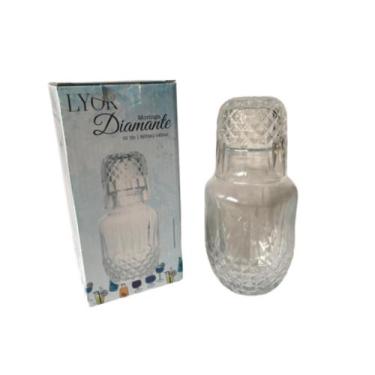 Imagem de Moringa com Copo Vidro Diamante 500 ml Lyor