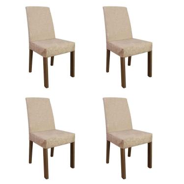 Imagem de Kit 4 Cadeiras De Jantar 4255 Rustic/imperial Madesa Rustic/imperial