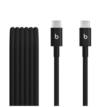 Imagem de Cabo trançado de USB-C para USB-C da Beats (1,5 m), Preto-relâmpago