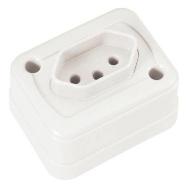 Imagem de Tomada De Sobrepor 2P+T 10 A 250 V Branca