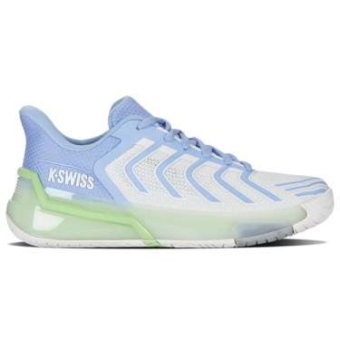 Imagem de K-Swiss Tênis feminino Ultrashot 4, Lucent Branco/Canal Holandês/Verde Paraíso, 39