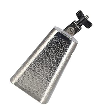 Imagem de RiToEasysports Conjunto de Tambor de Cowbell Prateado, Acessórios para Dança, Instrumento de Percussão, Resistente a Impacto