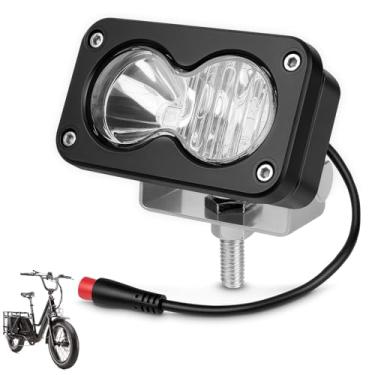 Imagem de MLWRID Ebike Light, Clear White 6000-6500K Spot Floodlight 20W Ebike Farol compatível com Rad Power Bikes RadRunner RadMini RadRover RadExpand Vamoose Mammoth