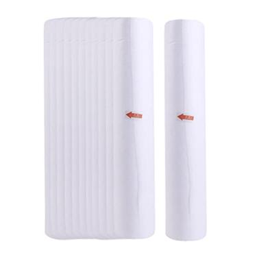 Imagem de barenx 12 rolos 50 folhas/rolo não tecido encosto de cabeça rolo de papel spa salão massagem mesa cama
