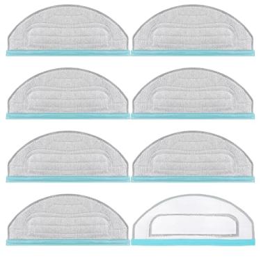 Imagem de Homruich Acessórios para cubo Yeedi e para aspirador de pó robô Yeedi CC, 8 peças de reposição laváveis e reutilizáveis de microfibra