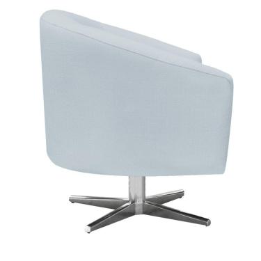 Imagem de Poltrona Giratória Linho Cinza Claro A05