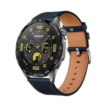 Imagem de Pulseira De Couro De 42 46mm Para Huawei GT4, GT3, GT2e Pro, Honor 4 P