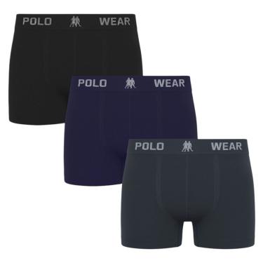 Imagem de Kit 3 Cuecas Boxer Polo Wear Masculina