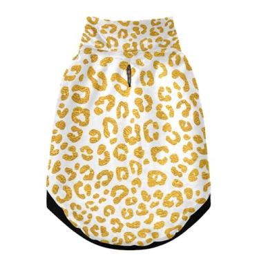 Imagem de SEHANY Casaco de cachorro marrom com estampa de leopardo para cães pequenos, superquente à prova de vento, jaqueta de inverno macia e aconchegante para clima de neve fria com coleira para animais de