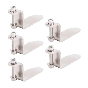 Imagem de Luqeeg Gancho Pneumático para Pistola de Pregos, 5 Peças, Aço Inoxidável Portátil, Ferramenta Pneumática Universal de Aço Inoxidável, Gancho de Viga para Pendurar Ferramenta de