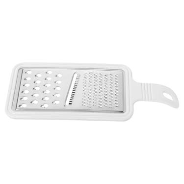 Imagem de Ralador 4 Utilidades em Inox Manual queijos,Legumes e Frutas Branco - Viel