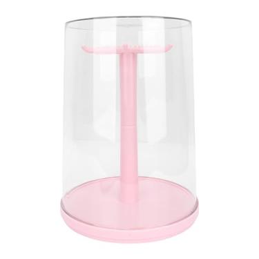 Imagem de Zerodis Estojo de Exibição Transparente Giratório para Bonecas, Suportes de Exibição de Figuras Suporte para Caixa Cega Transparente Caixa de Giratória de 360 ​​° Boneca de Pelúcia Mini Estatueta Colecionáveis ​​ Organizadora de Armazenamento (Rosa)